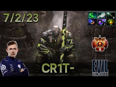 EG. Cr1t- Earth Spirit | Easy Win with Signature Hero | How To Play Like A Pro | 7.24 Dota 2