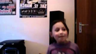 Little girl from Germany dancing and singing Shinin Stuey Rock