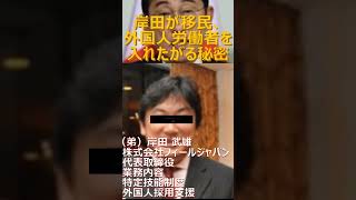 移民(外国人労働者) #岸田文雄 #自民党 #移民 #利権