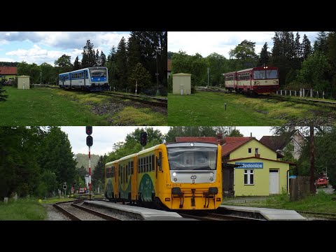Vlaky ve stanici Hvězdonice 30.5.2020