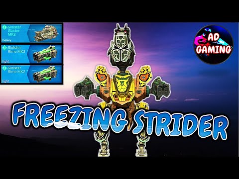 FREEZING STRIDER - GLACIER RIME STRIDER Gameplay - War Robots MK2 WR