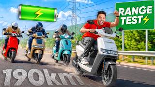 India’s Best Selling EV Scooters⚡️Real World Range Test 2026🤯