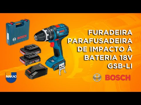 Unboxing Furadeira Parafusadeira de Impacto à Bateria 18V GSB-LI Bosch
