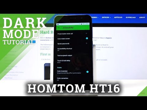 HOMTOM HT16 Invert Colors / Dark Mode