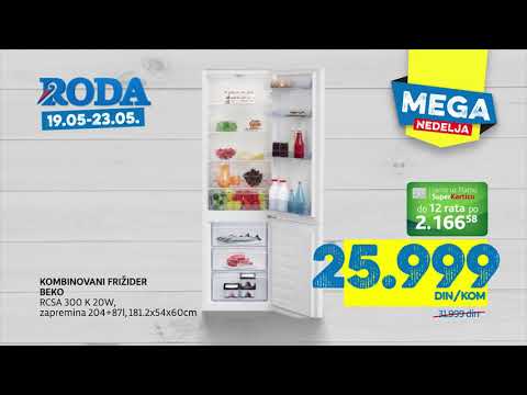 Roda I Do -15% popusta na belu tehniku 17.05 - 19.05.2019.