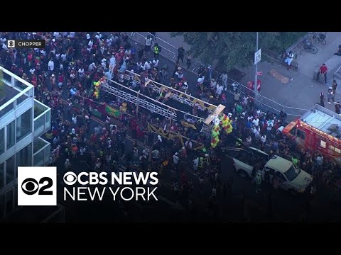 J'ouvert 2024 underway in Brooklyn before West Indian Day Parade