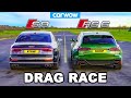Audi S8 Gegen Audi RS6 DRAG RACE