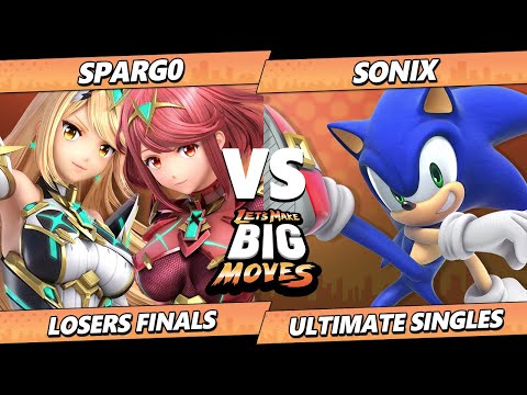 LMBM 2023 Losers Finals - Spargo (Pyra Mythra) Vs. Sonix (Sonic) SSBU Ultimate Tournament