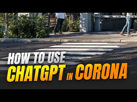 How to use Chat GPT in Corona Render for create a Crosswalk texture