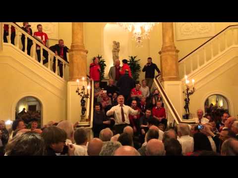 Bonnie Banks O' Loch Lomond (You take the high road) - Cardiff Arms Mens Choir - Angels Pub Mar 2014