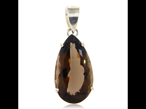 Pandantiv Argint 925 Cuart Fumuriu Natural - Eleganta si Energie