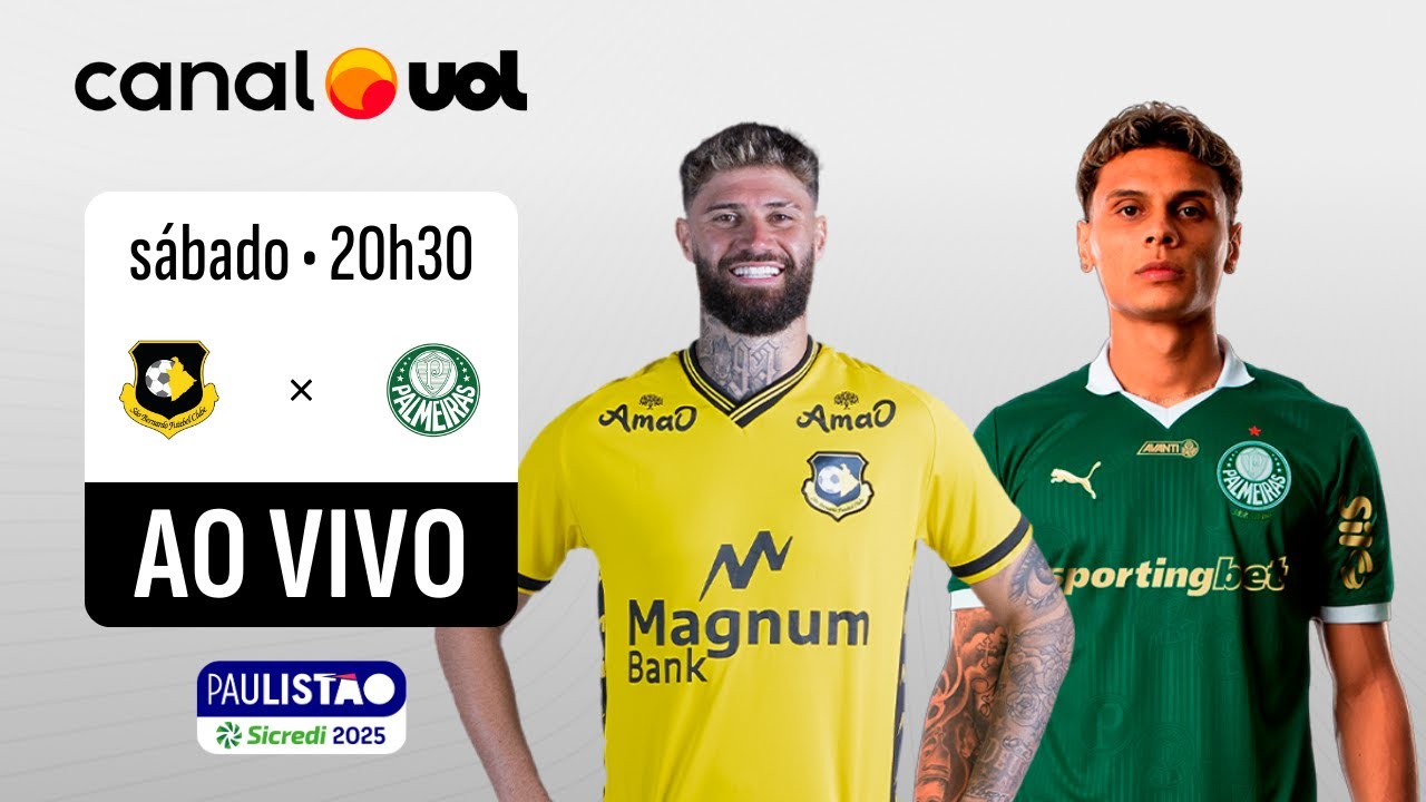 SÃO BERNARDO X PALMEIRAS AO VIVO: TRAJANO, DANILO LAVIERI E MARCELO DO Ó l NARRAÇÃO PAULISTÃO 2025