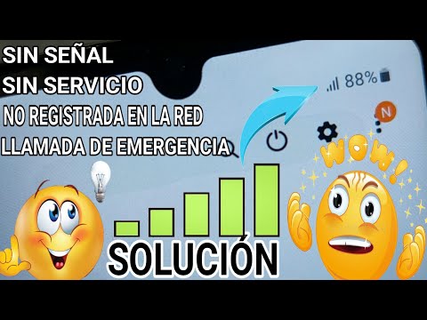 No Registrada En La Red O No Reconoce La Tarjeta Sim / Solo Llamada De Emergencia / Insertar Simcard
