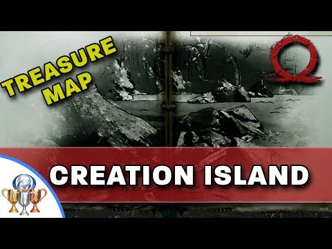 God of War Treasure Map - Creation Island - Map and Dig Spot Locations