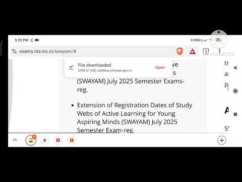 SWAYAM NTA July 2025 Semester Admit Card Or HallTicket Published!!