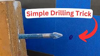 How to Drill Tile Without the Bit Wandering | Simple DIY Drill Guide Trick | Beginner Drill Tips