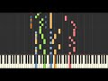 Yann Tiersen - Comptine d'été No. 17 (Synthesia Tutorial)