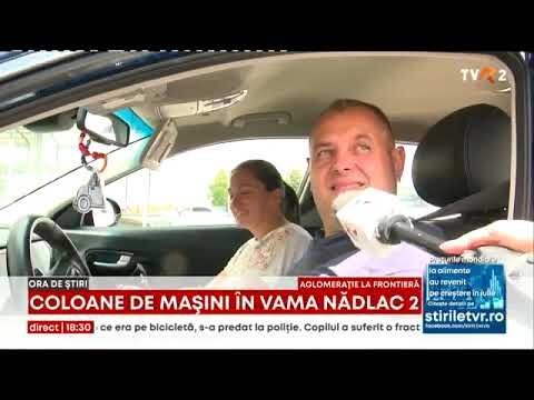 Coloană de mașini în Vama Nădlac 2