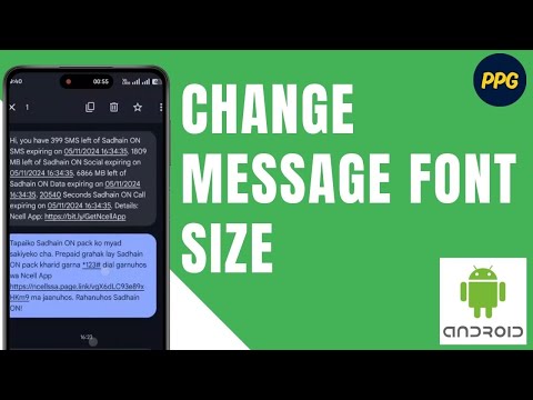 How to Change Message Font Size in Android ?