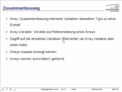 UE17-Arrays[-28-Zusammenfassung]