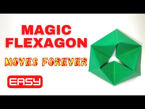 Paper Anti-Stress Fidget Toy | Origami Flexagon Moves Forever ∞❗️(No Glue No Tape❗️)