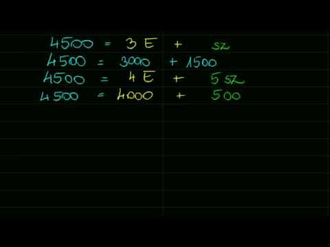 Számok átcsoportosítása helyi érték szerint