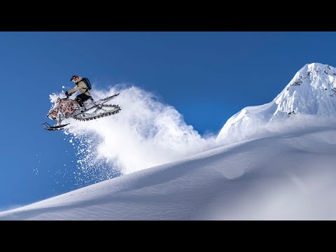 Huge Mountain Sends On Snowmobiles & Skis