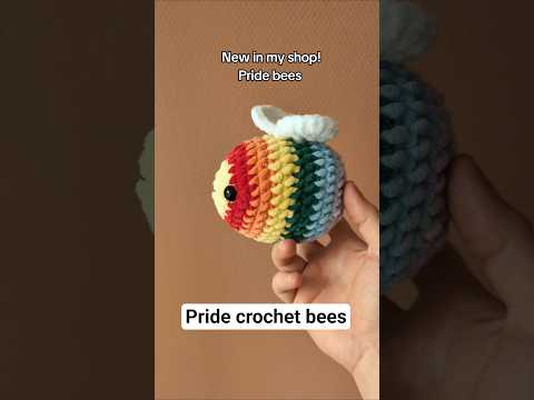 Made some pride rainbow bees today & I absolutely love them 🐝 Added to my Etsy store (link in bio)!