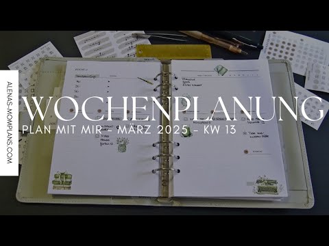 PLAN MIT MIR 🗓️ Wochenplanung KW 13 | Struktur & To-Dos für eine produktive Woche