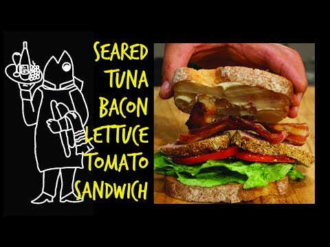 Fish Sandwich Recipe?๐คGot Fresh Or Frozen Tuna Recipe? How To Make A Seared Tuna BLT Sandwich