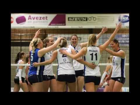 161026 Sliedrecht Sport Dames 1 - VC Sneek Dames 1 (Foto's: Rick den Besten)