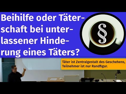 Beihilfe oder Täterschaft bei unterlassener Hinderung eines Täters?
