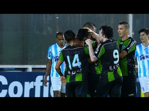 Gol de Thiago Santos,  Macaé 1x1 America-MG 07/07/2015, Brasileiro Série B 2015