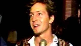 ED HALE with Broken Spectacles on TV News clip - 1988