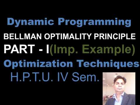 Bellman`s principle of optimality ( Dynamic Programming)