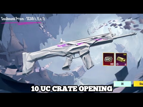 BEST TRICK 🤯 SOULBOUND PRISM - SCAR-L CRATE OPENING | 10 UC CRATE OPENING IN BGMI/PUBG MOBILE 