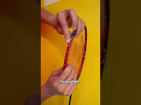 Part of a video titled How To Maintain Your Badminton Racket (Part 3 ... - YouTube