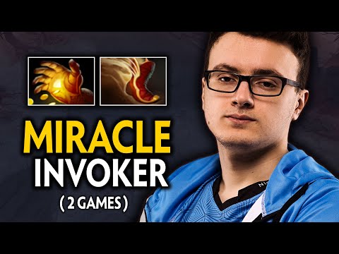 MIRACLE- INVOKER IS BACK!! AMAZING 2 GAMES vs SHADOW FIEND AND OD MID | Dota 2 Invoker