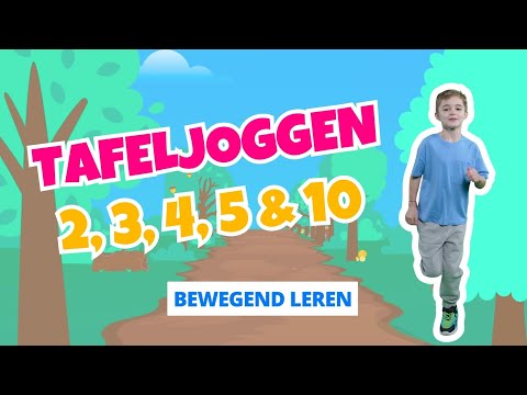TAFELJOGGEN GAME | Tafels oefenen van 2, 3, 4, 5, & 10 | Bewegend Leren | Rekenen groep 4 | Hee Hoo