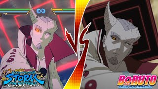 Naruto Storm Connections VS Boruto Next Generations-Isshikis Moveset Comparison  (Game VS Anime)