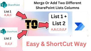 Download the video "Merge Or Add Two Different SharePoint Lists Columns || Power Automate"