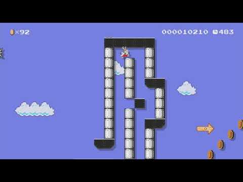 Peppy's Platform Perils by crashbashr - Super Mario Maker - No Commentary 1br
