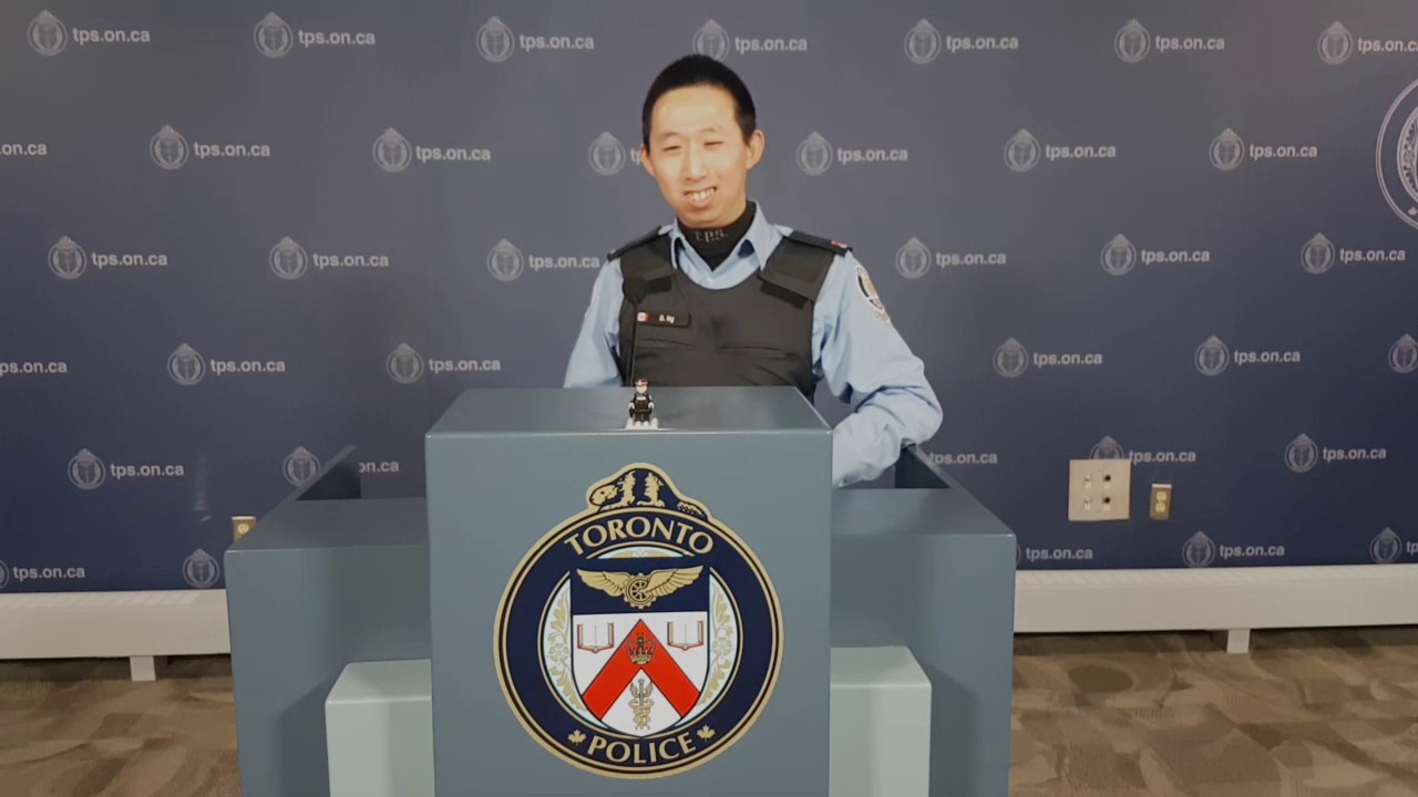 @LegoCopGTA visits Toronto Police headquarters