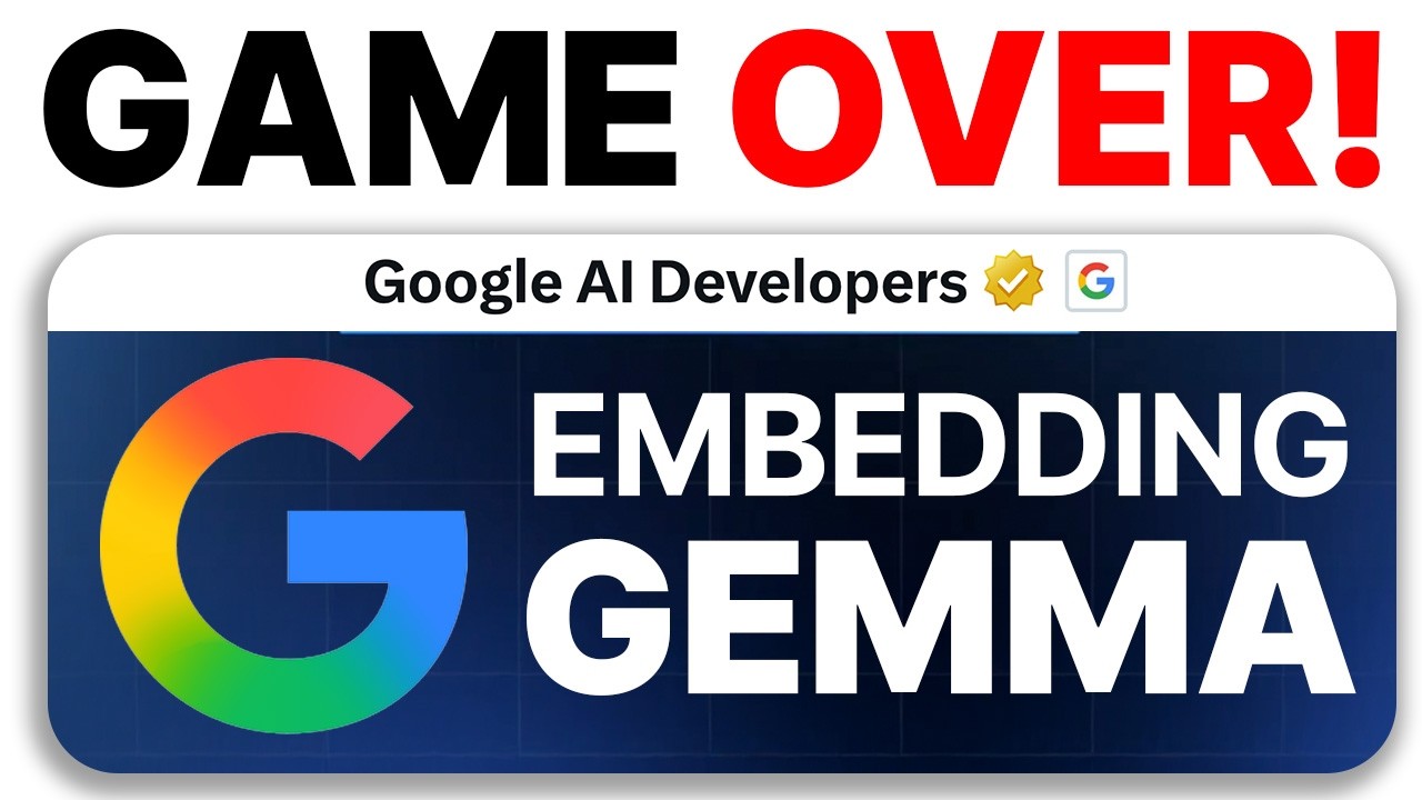 NEW Google EmbeddingGemma is INSANE (FREE)! 🤯