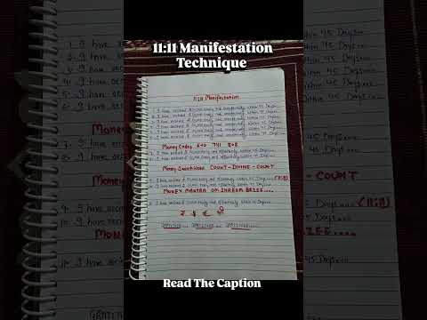 11:11 Manifestation Method (for 11 days)