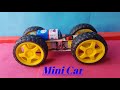 How To Make A Electric Toy Car At Home Diy Electric Mini Car