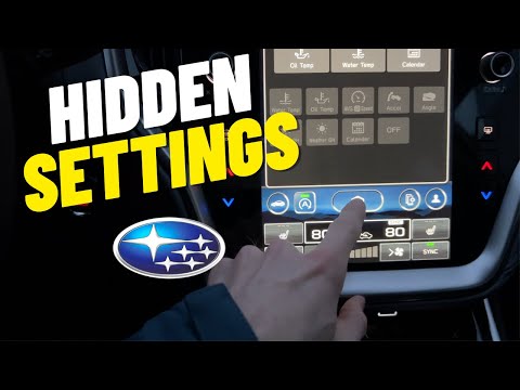 5 Hidden Touch Screen Settings on the Subaru Outback