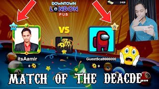 LEVEL 500 vs LEVEL 2 MATCH HAPPENED IN 8 BALL POOL..(and it was epic)