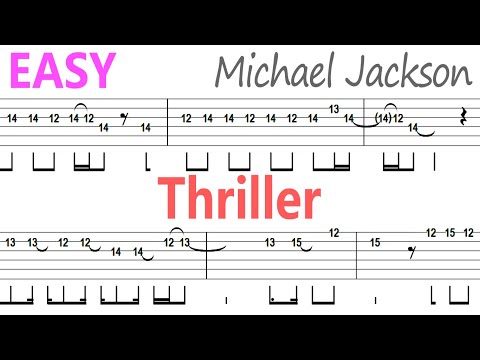 Michael Jackson - Thriller Guitar Solo Tab+BackingTrack