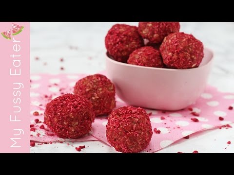 Raspberry & Coconut Energy Bites | Easy Healthy Snack Recipe